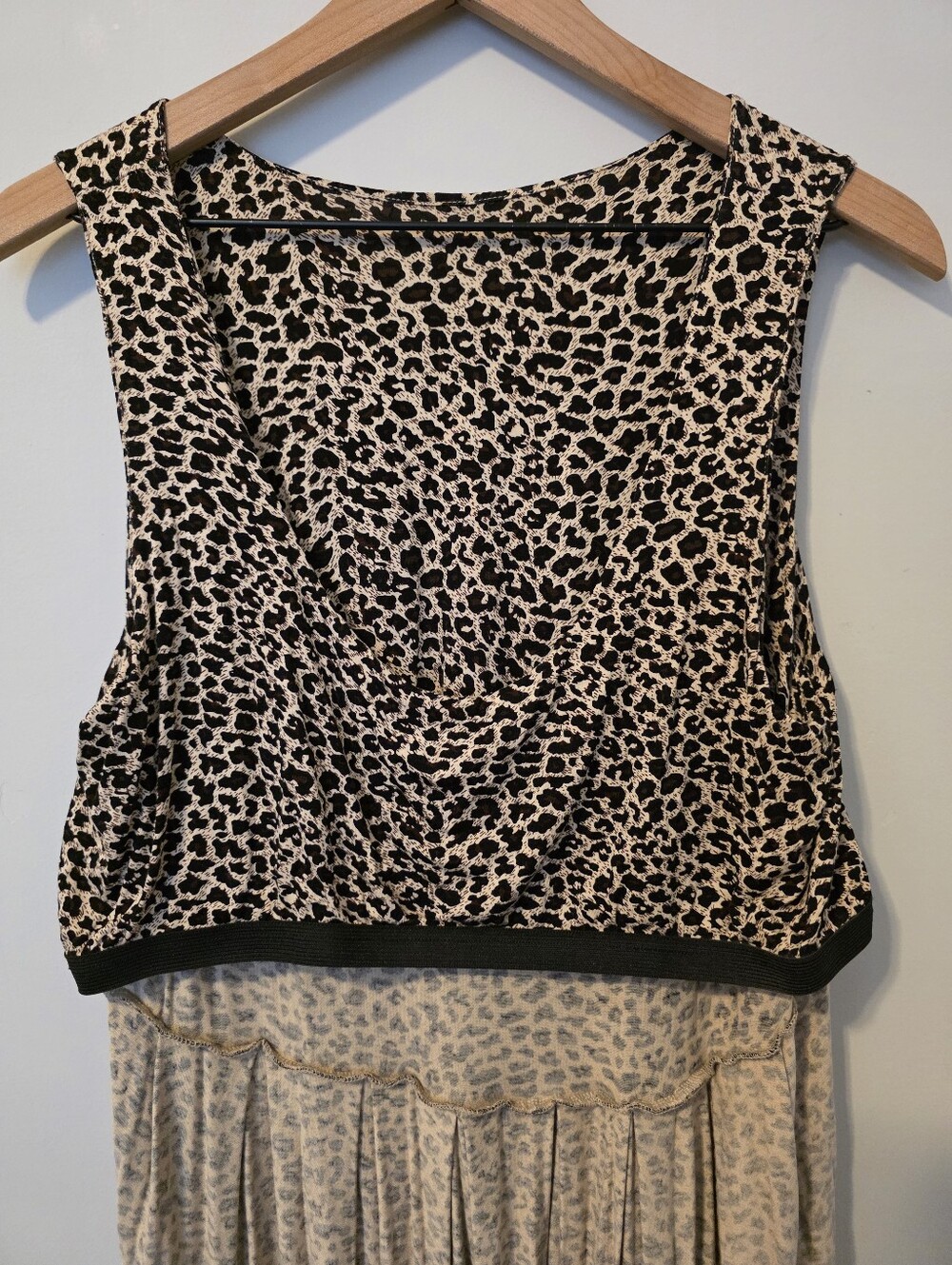 Monroe & Main sleeveless maxi dress leopard print 1X - Picture 8 of 9